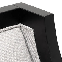 Load image into Gallery viewer, Light Textured Grey Fabric Armchair