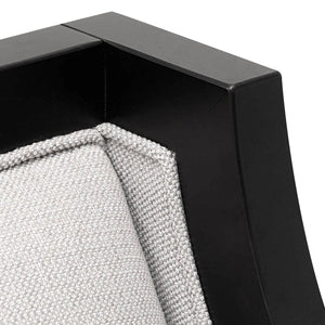 Light Textured Grey Fabric Armchair