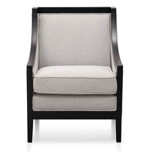 Load image into Gallery viewer, Light Textured Grey Fabric Armchair