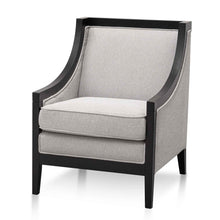 Load image into Gallery viewer, Light Textured Grey Fabric Armchair