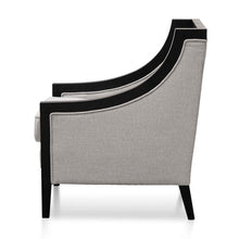 Load image into Gallery viewer, Light Textured Grey Fabric Armchair