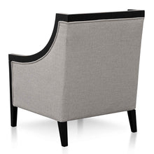 Load image into Gallery viewer, Light Textured Grey Fabric Armchair