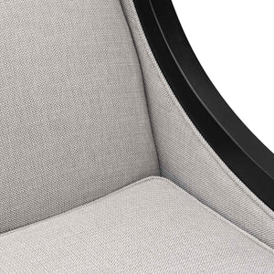 Light Textured Grey Fabric Armchair
