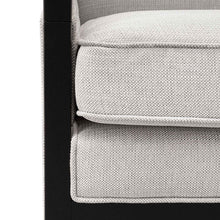Load image into Gallery viewer, Light Textured Grey Fabric Armchair