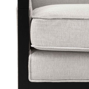 Light Textured Grey Fabric Armchair