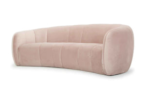 Blush Three-Seater Fabric Sofa