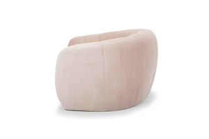 Blush Three-Seater Fabric Sofa