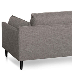 Graphite Grey Four-Seater Left Chaise Fabric Sofa