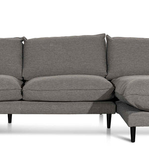 Graphite Grey Four-Seater Right Chaise Fabric Seat