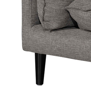 Graphite Grey Four-Seater Right Chaise Fabric Seat