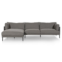 Load image into Gallery viewer, Graphite Grey Four-Seater Left Chaise Fabric Sofa