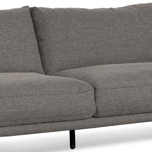 Graphite Grey Four-Seater Left Chaise Fabric Sofa