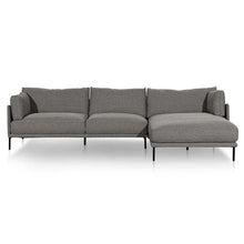 Load image into Gallery viewer, Graphite Grey Four-Seater Right Chaise Fabric Sofa