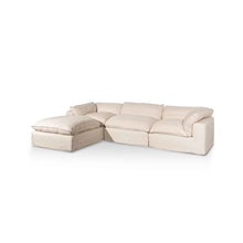 Load image into Gallery viewer, Linen Sand Fabric Corner Sofa