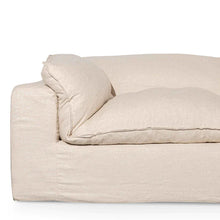 Load image into Gallery viewer, Linen Sand Fabric Corner Sofa