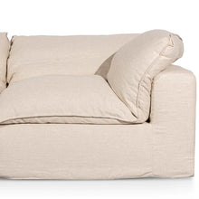 Load image into Gallery viewer, Linen Sand Fabric Corner Sofa