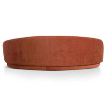 Load image into Gallery viewer, Rust Three-Seater Fabric Sofa