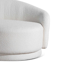 Load image into Gallery viewer, White Boucle Three-Seater Fabric Sofa