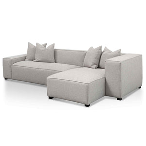 Sterling Sand Three-Seater Right Chaise Fabric Sofa
