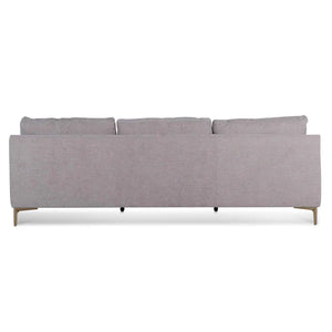 Oyster Beige Four-Seater Fabric Sofa