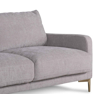 Oyster Beige Four-Seater Fabric Sofa
