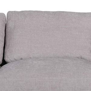 Oyster Beige Four-Seater Fabric Sofa