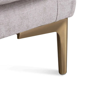Oyster Beige Four-Seater Fabric Sofa
