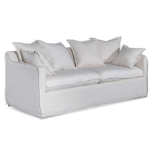 Load image into Gallery viewer, Linen Beige Three-Seater Sofa