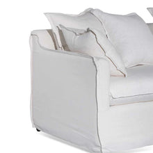 Load image into Gallery viewer, Linen Beige Three-Seater Sofa