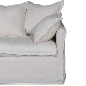 Linen Beige Three-Seater Sofa