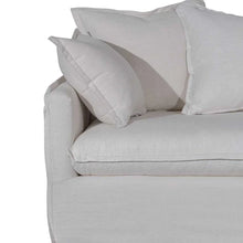 Load image into Gallery viewer, Linen Beige Three-Seater Sofa