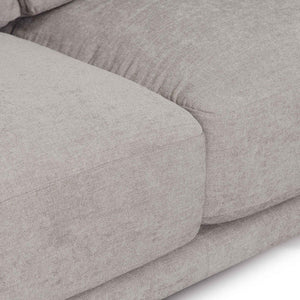 Oyster Beige Three-Seater Left Chaise Sofa