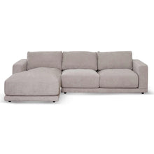 Load image into Gallery viewer, Oyster Beige Three-Seater Left Chaise Sofa