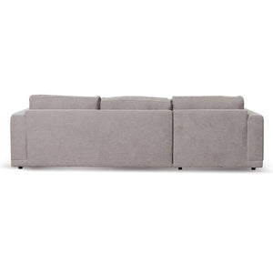 Oyster Beige Three-Seater Left Chaise Sofa