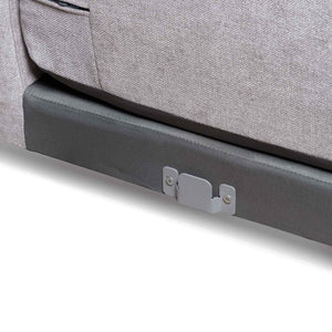 Oyster Beige Three-Seater Left Chaise Sofa