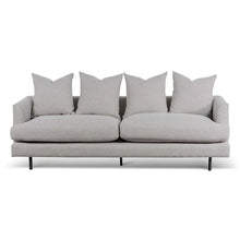 Load image into Gallery viewer, Sterling Sand Three-Seater Sofa with Black Legs