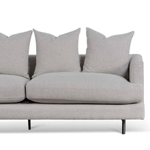 Load image into Gallery viewer, Sterling Sand Three-Seater Sofa with Black Legs