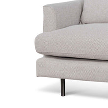 Load image into Gallery viewer, Sterling Sand Three-Seater Sofa with Black Legs
