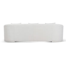 Load image into Gallery viewer, Ivory White Boucle Three-Seater Sofa