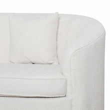 Load image into Gallery viewer, Ivory White Boucle Three-Seater Sofa