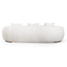 Load image into Gallery viewer, Ivory White Boucle Three-Seater Sofa