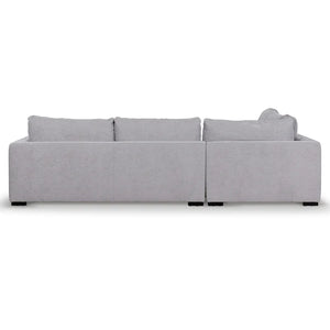 Oyster Beige Four-Seater Fabric Left Chaise Sofa