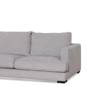 Oyster Beige Four-Seater Fabric Left Chaise Sofa