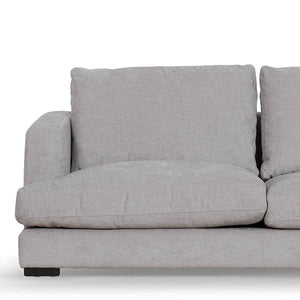 Oyster Beige Four-Seater Fabric Right Chaise Sofa