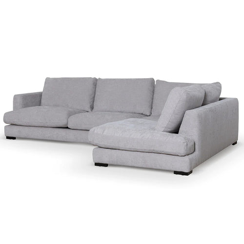 Oyster Beige Four-Seater Fabric Right Chaise Sofa