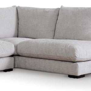 Oyster Beige Four-Seater Fabric Right Chaise Sofa
