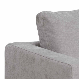 Oyster Beige Four-Seater Fabric Right Chaise Sofa