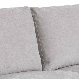 Oyster Beige Four-Seater Fabric Right Chaise Sofa