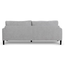 Load image into Gallery viewer, Oyster Beige Three-Seater Fabric Sofa with Black Legs