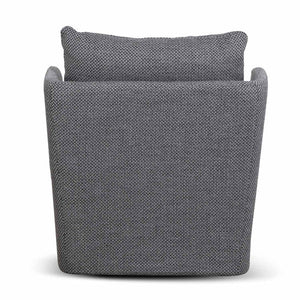 Noble Grey Fabric Armchair